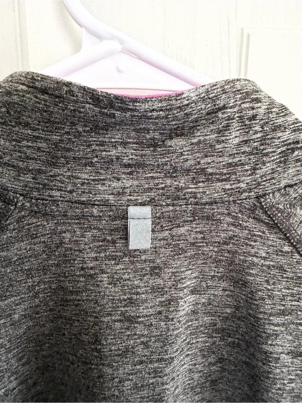Womens NIKE ELEMENT Dri-Fit 1/4 Zip Pullover Running Top Size XL Grey/Pink